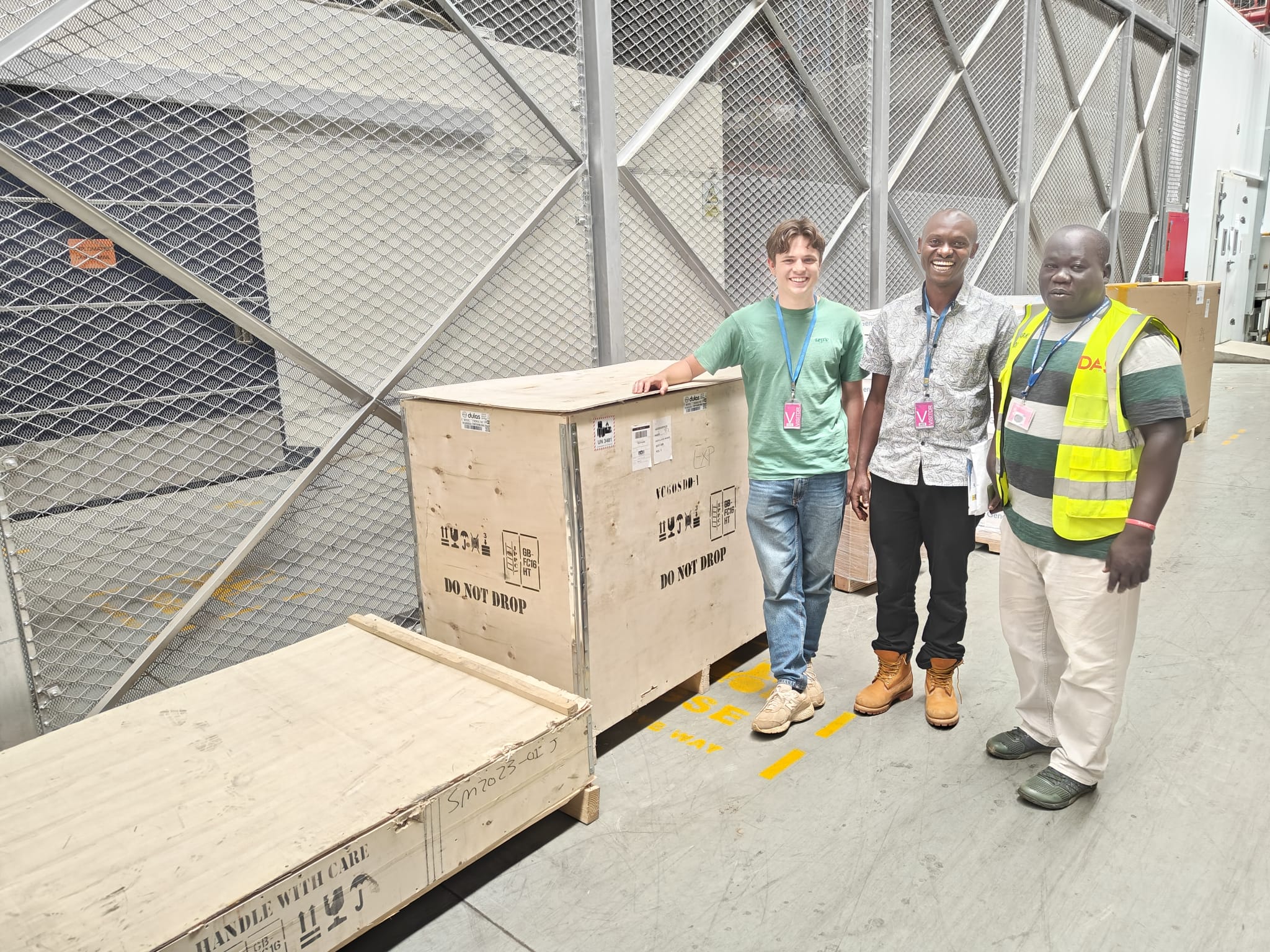 1. Peter and volunteer at the airport
